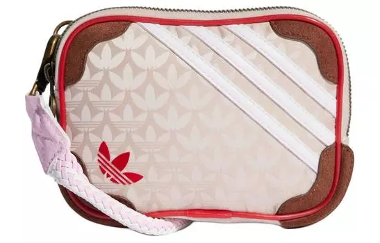 Adidas Originals Женская сумка через плечо из переработанного полиэстерового жаккарда, серо-коричневого цвета, алая