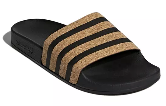 Шлепанцы и сланцы Adidas Originals Adilette 'Black Cork' Women's