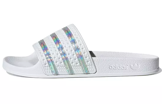 Шлепанцы и сланцы Adilette Women's Adidas Originals Slide 'White Iridescent' Women's