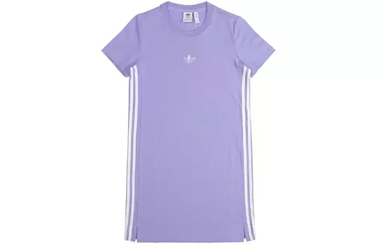 Adidas Originals Женские шорты-платье с рукавами, цвет Bright purple
