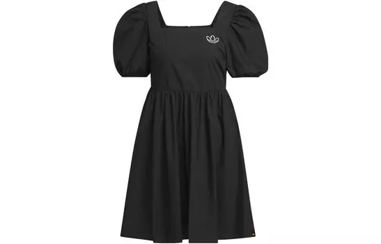 Adidas Originals Женские шорты-платье с рукавами, цвет Black