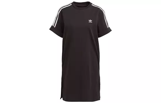 Adidas Originals Женские шорты-платье с рукавами, цвет Black