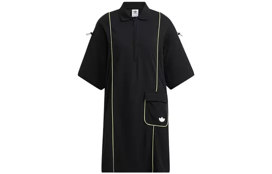Adidas Originals Женские шорты-платье с рукавами, цвет Black