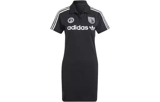 Adidas Originals Женские шорты-платье с рукавами, цвет Black