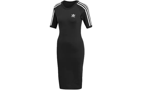 Adidas Originals Женские шорты-платье с рукавами, цвет Black