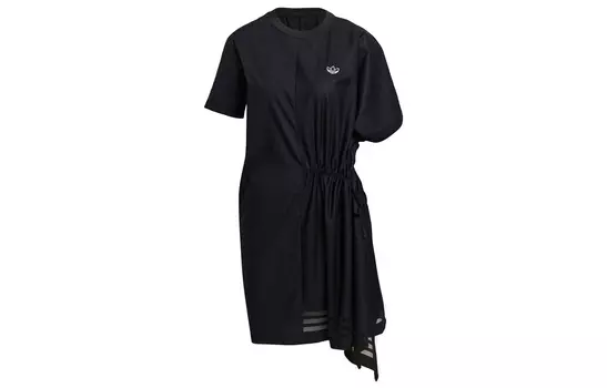 Adidas Originals Женские шорты-платье с рукавами, цвет Black