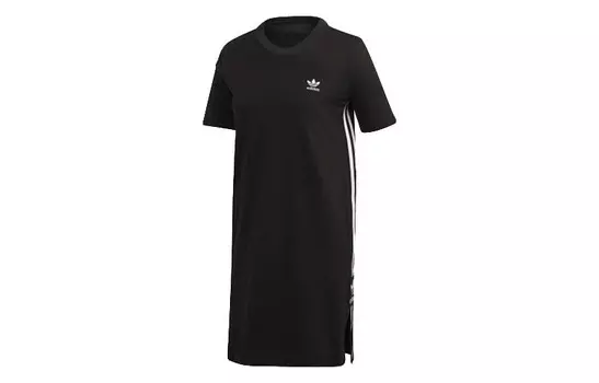 Adidas Originals Женские шорты-платье с рукавами, цвет Black