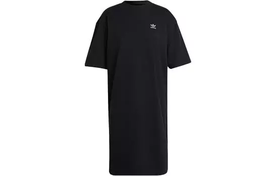 Adidas Originals Женские шорты-платье с рукавами, цвет Black