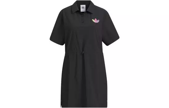 Adidas Originals Женские шорты-платье с рукавами, цвет Black