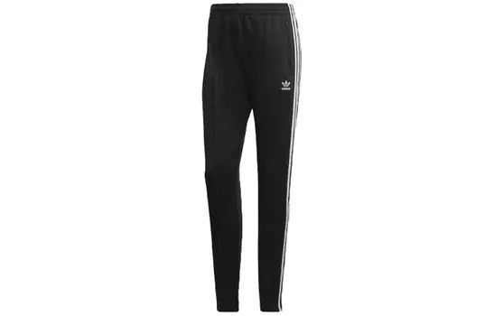 Adidas Originals Женские трикотажные спортивные штаны, цвет Black/White