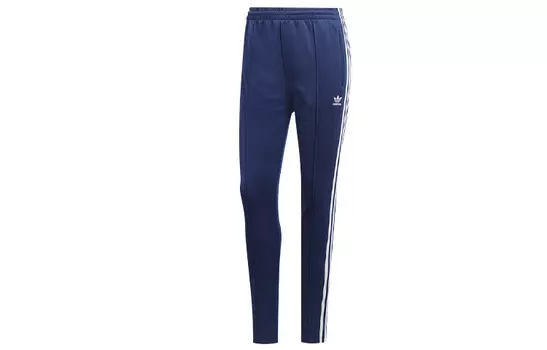 Adidas Originals Женские трикотажные спортивные штаны, цвет Blue