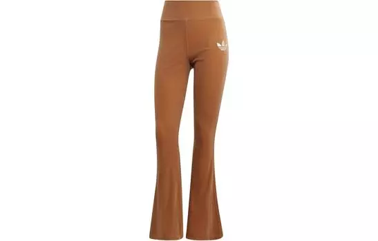 Adidas Originals Женские трикотажные спортивные штаны, цвет Brown