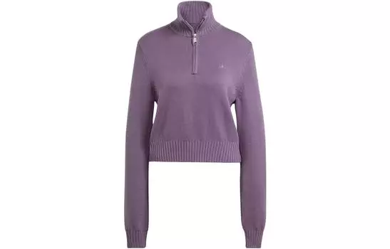 Adidas Originals Женский джемпер Essential Knitwear, темно-серый, фиолетовый