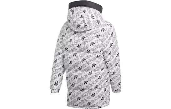 Adidas Originals Женский пуховик, цвет Black/White