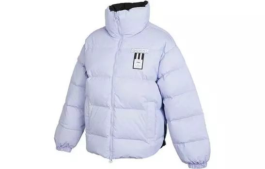 Adidas Originals Женский пуховик, цвет Blue with Black Lettering