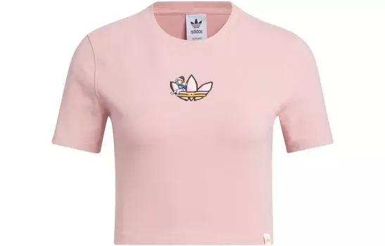 Adidas Originals Женский укороченный топ Monkey Kingdom Miracle Purple Pink