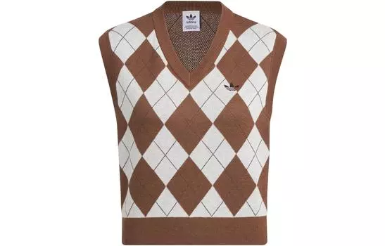 Adidas Originals Женский жилет, цвет Brown/white