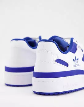 adidas Orignals Forum Низкие бело-синие кроссовки