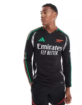 adidas Performance – Arsenal 2024/25 – Черная футбольная футболка с длинными рукавами