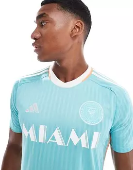adidas Performance – Inter Miami CF 24 Messi Third – футбольная футболка из бирюзового джерси