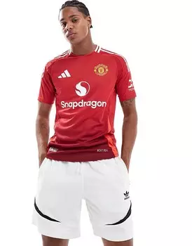 adidas Performance – Manchester United 24/25 Home Authentic – красная футбольная футболка