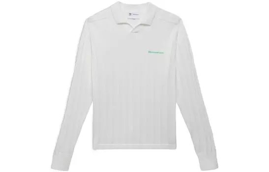 Adidas Pharrell Williams Knit Джерси с длинным рукавом Нейтральный пол Adidas Originals, белый