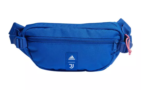 Adidas Поясная сумка из полиэстера, обычная, мужская, синяя