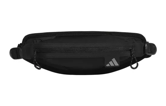 Adidas Поясная сумка из полиэстера, обычная, унисекс, черная