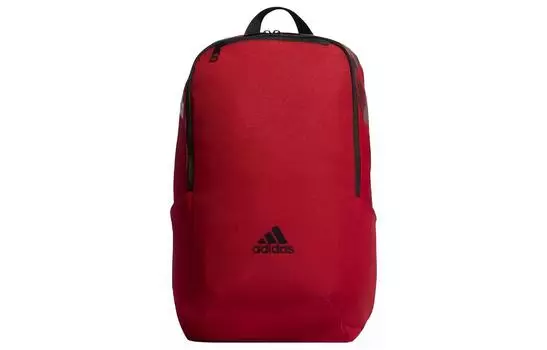 Adidas Рюкзак из полиэстера, стандартный, унисекс, красный