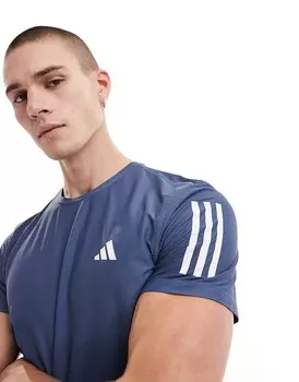 adidas Running — Own The Run — темно-синяя футболка