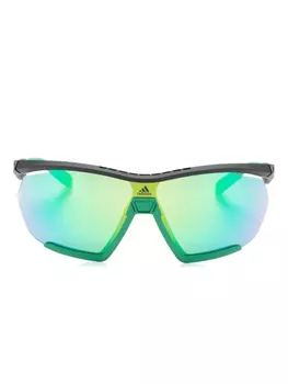 Adidas солнцезащитные очки-маска CMPT Aero, зеленый