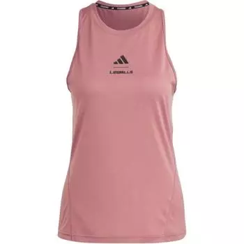 Adidas Спортивный жилет Les Mills женский, темно-коричневые, красный