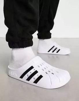 adidas Sportswear – Adilette – Белые сабо
