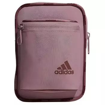 Adidas Сумка через плечо из полиэстера, обычная, унисекс, фиолетово-розовая