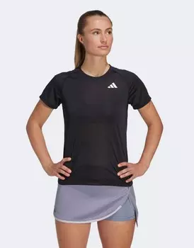 Adidas - Tennis Club - Черная футболка adidas