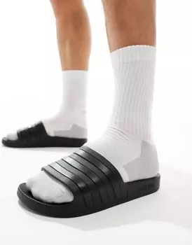Adidas - Training adilette - Черные шлепанцы adidas