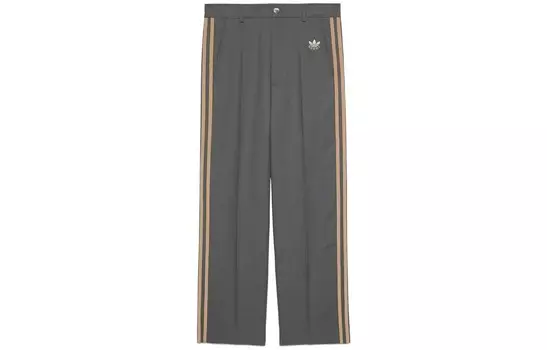Adidas X ADIDAS повседневные брюки мужские темно-серые Gucci, темно-серый