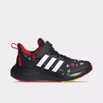 Adidas x Disney FortaRun 2.0 Mickey Mouse Эластичные кружевные кроссовки для маленьких детей, черный