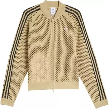 Adidas X Edison Chen вязаный крючком спортивный топ Adidas Originals, коричневый