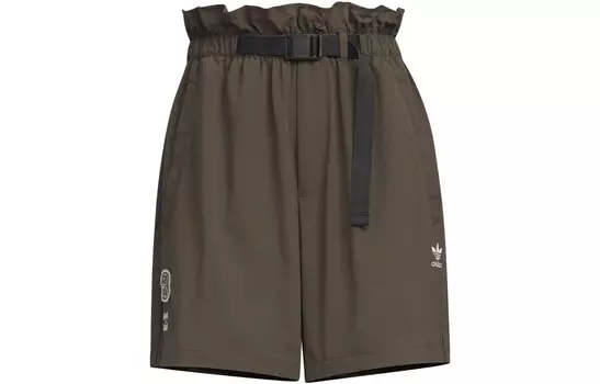 Adidas X Yu Nagaba SS23 Co-branded Series Повседневные шорты женские Оливково-зеленые Adidas Originals