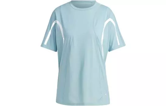 Adidas Женская футболка Stella Mccartney X, серо-синие
