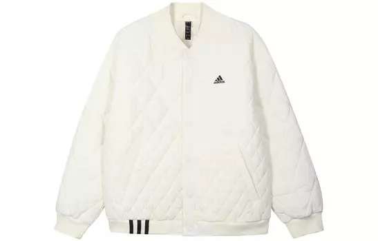 Adidas Женская стеганая куртка, Молочно-белый