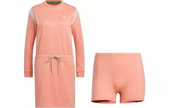 Adidas Женский костюм с юбкой, Набор (глина)