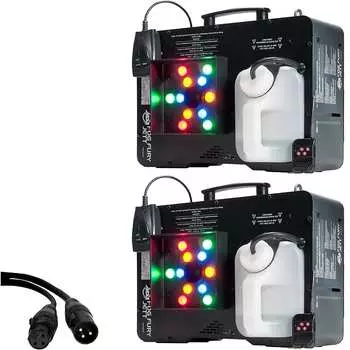 ADJ Fog Fury Jett Высокоскоростные вертикальные туманообразователи со светодиодной продувкой (пара) с кабелем American DJ FOG823