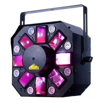 ADJ Stinger II 3-FX-IN-1 LED Moonflower, лазерный и ультрафиолетовый светодиодный свет для эффектов American DJ Stinger 2