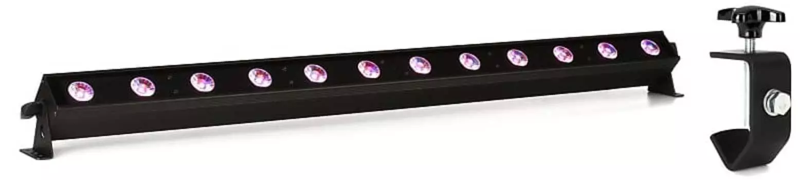 ADJ UB 12H 1-метровая 12-светодиодная линейка RGBAW+UV LED с С-образным зажимом ADJ American DJ C-CLAMP=1 UBH120=1