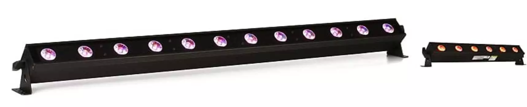 ADJ UB 12H 1-метровая 12-светодиодная линейка RGBAW+UV LED в комплекте с ADJ UB 6H 1/2-метровая 6-светодиодная RGBWA+UV светодиодная линейка American DJ UBH120=1 UBH600=1