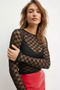 АДОНИ блузка Bardot, черный