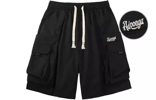 Adoonga Шорты-карго унисекс, Армейский Зеленый