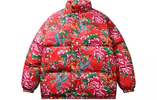 Adoonga Стеганая куртка унисекс, Красный
